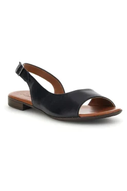 Sandali neri in pelle con cinturino Pittarello look 225110