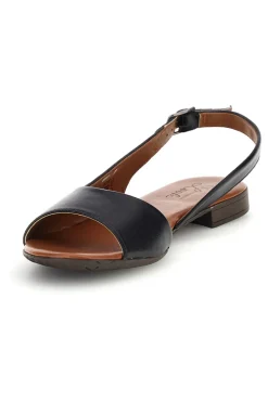 Sandali neri in pelle con cinturino Pittarello look 225110