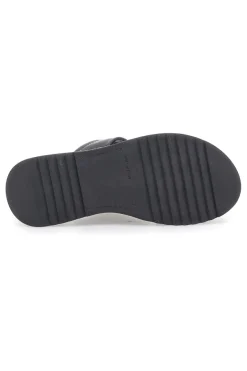 Sandali Neri in Pelle con Platform e Elastico Posteriore PITTARELLO 54874