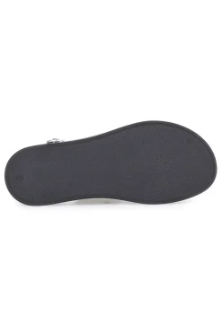 Sandali neri in pelle design minimal Pittarello Focus 28058