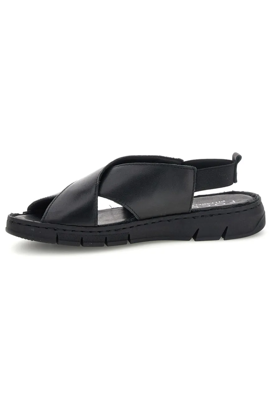 Sandali neri in pelle Pittarello focus 3324229