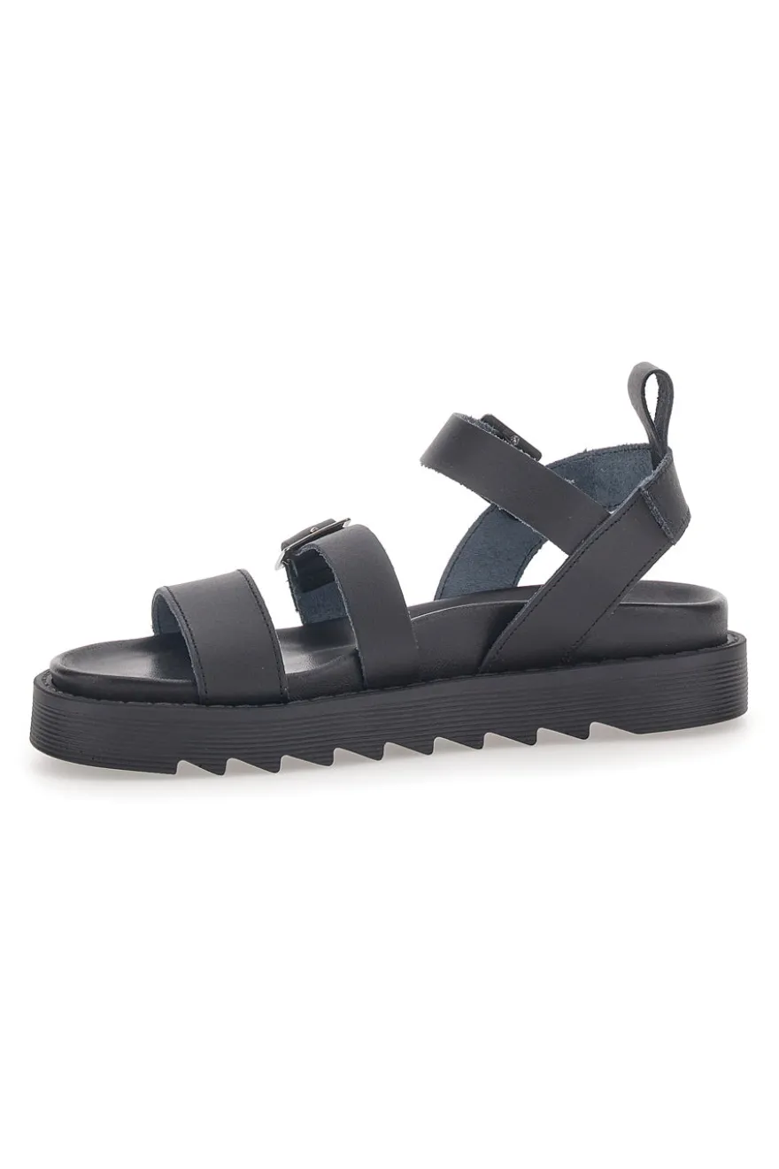 Sandali Neri in Vera Pelle da Donna Pittarello Capsule 27152