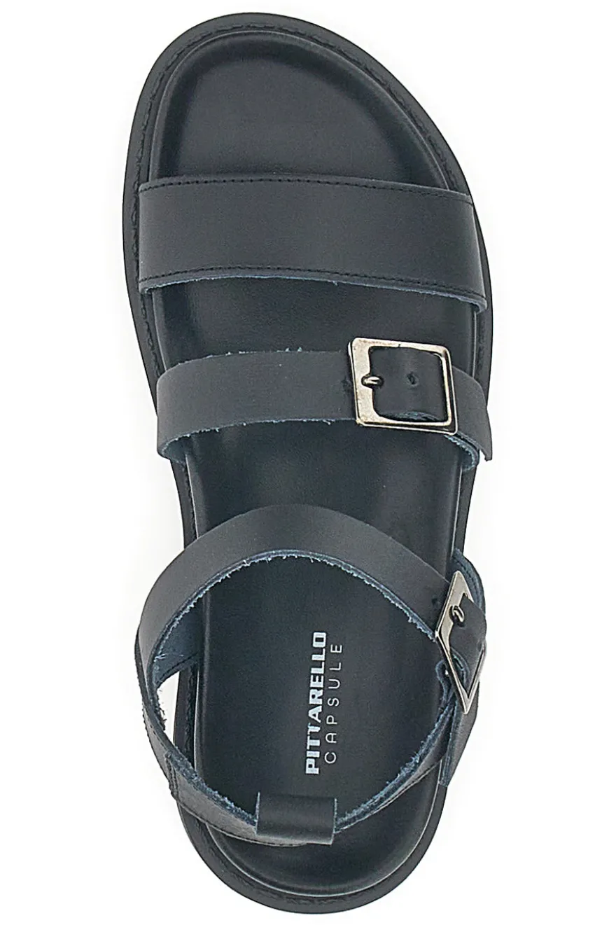 Sandali Neri in Vera Pelle da Donna Pittarello Capsule 27152
