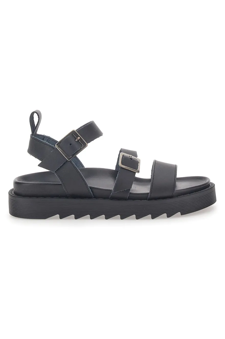Sandali Neri in Vera Pelle da Donna Pittarello Capsule 27152