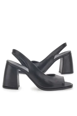 Sandali Neri In Vera Pelle Made In Italy Pittarello Glam 8241