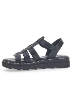 Sandali Neri in Vera Pelle Made in Italy PITTARELLO ROCK 15432