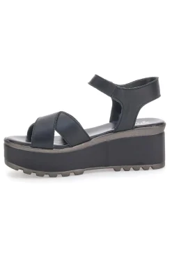 Sandali Neri in Vera Pelle con Platform PITTARELLO LOVE 3270101