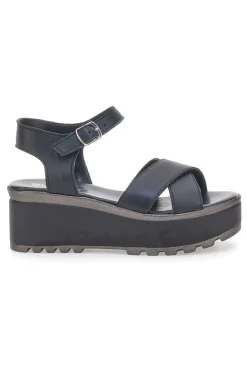 Sandali Neri in Vera Pelle con Platform PITTARELLO LOVE 3270101