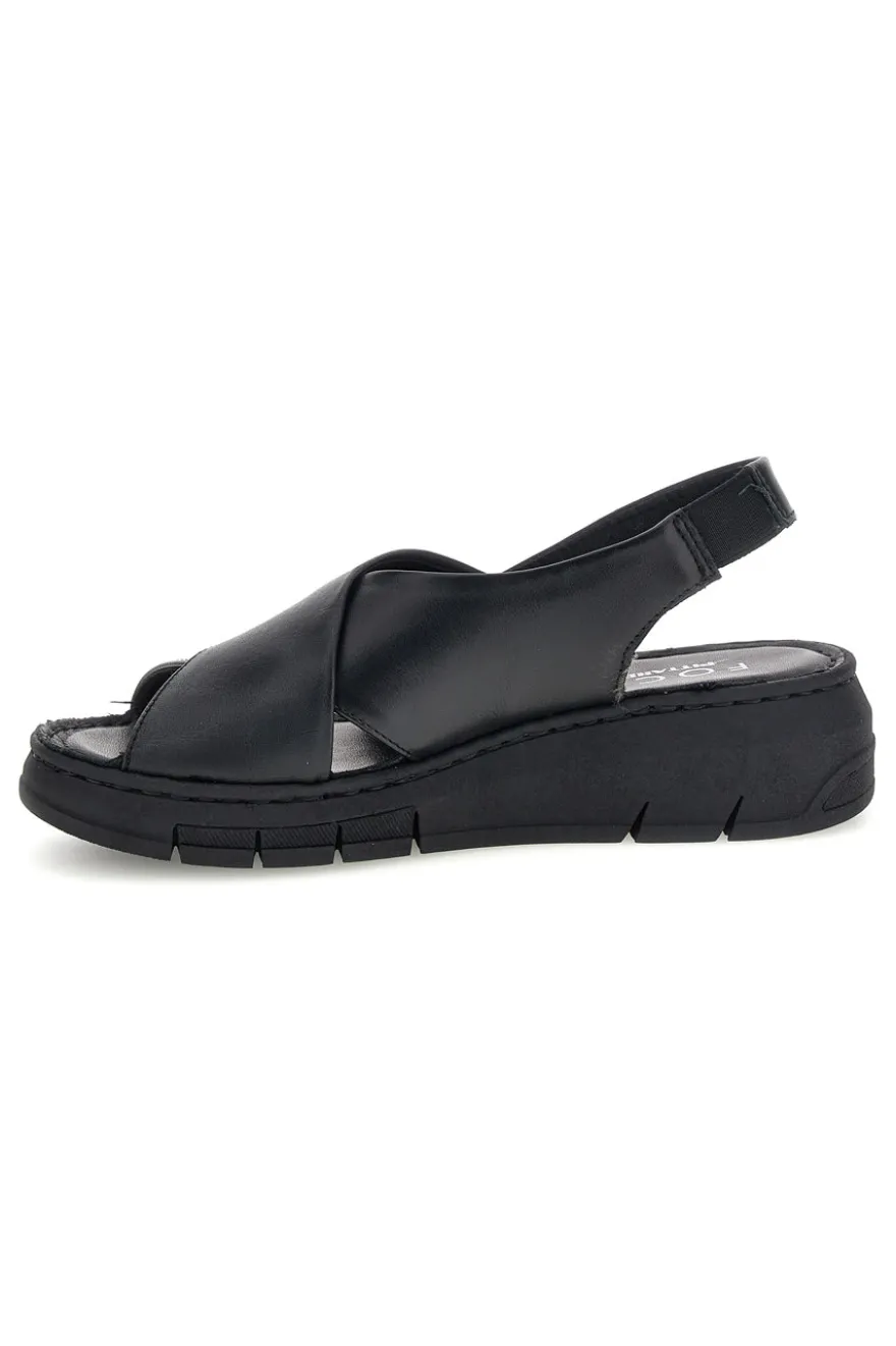 Sandali neri in vera pelle Pittarello focus 7155579