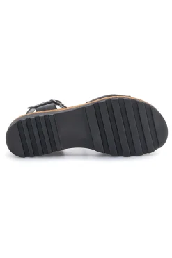 Sandali Neri in vera pelle Made in Italy con cinturino Pittarello 3185070811
