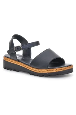 Sandali Neri in vera pelle Made in Italy con cinturino Pittarello 3185070811