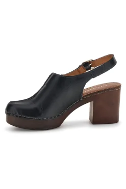 Sandali neri in vera pelle con tacco Pittarello 1143622