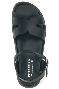 Sandali neri in vera pelle Pittarello 32841926