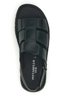 Sandali neri in vera pelle Pittarello eco 2617985