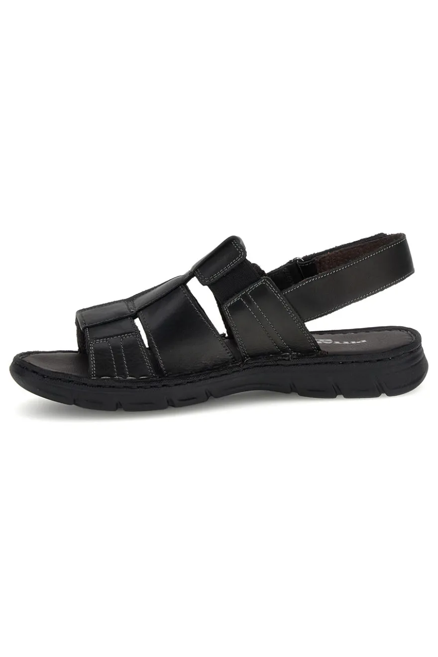 Sandali neri in vera pelle Pittarello eco 2617985