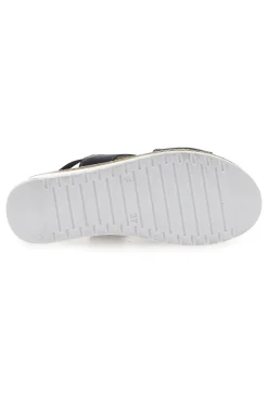 Sandali Neri Sling-back Con Elastici Pittarello 90042