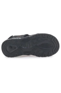 Sandali neri sportivi con strappi Superga S86U292