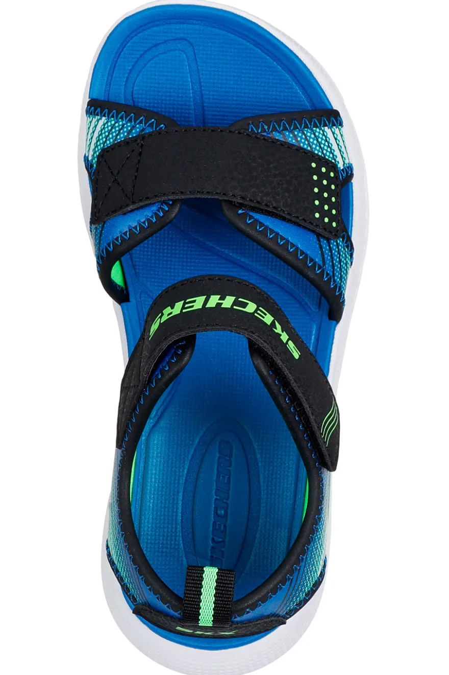Sandali neri sportivi leggeri Skechers Microspec-Splash