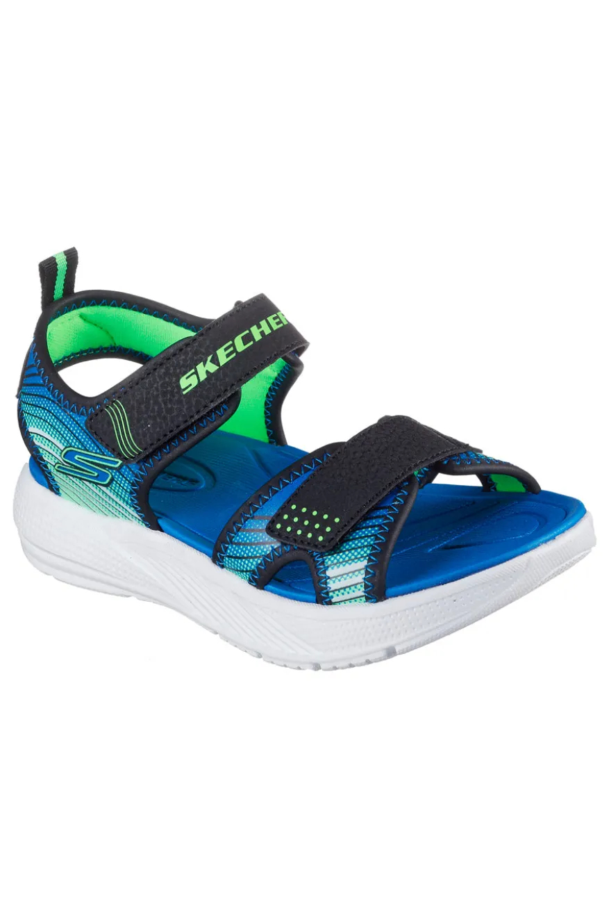 Sandali neri sportivi leggeri Skechers Microspec-Splash
