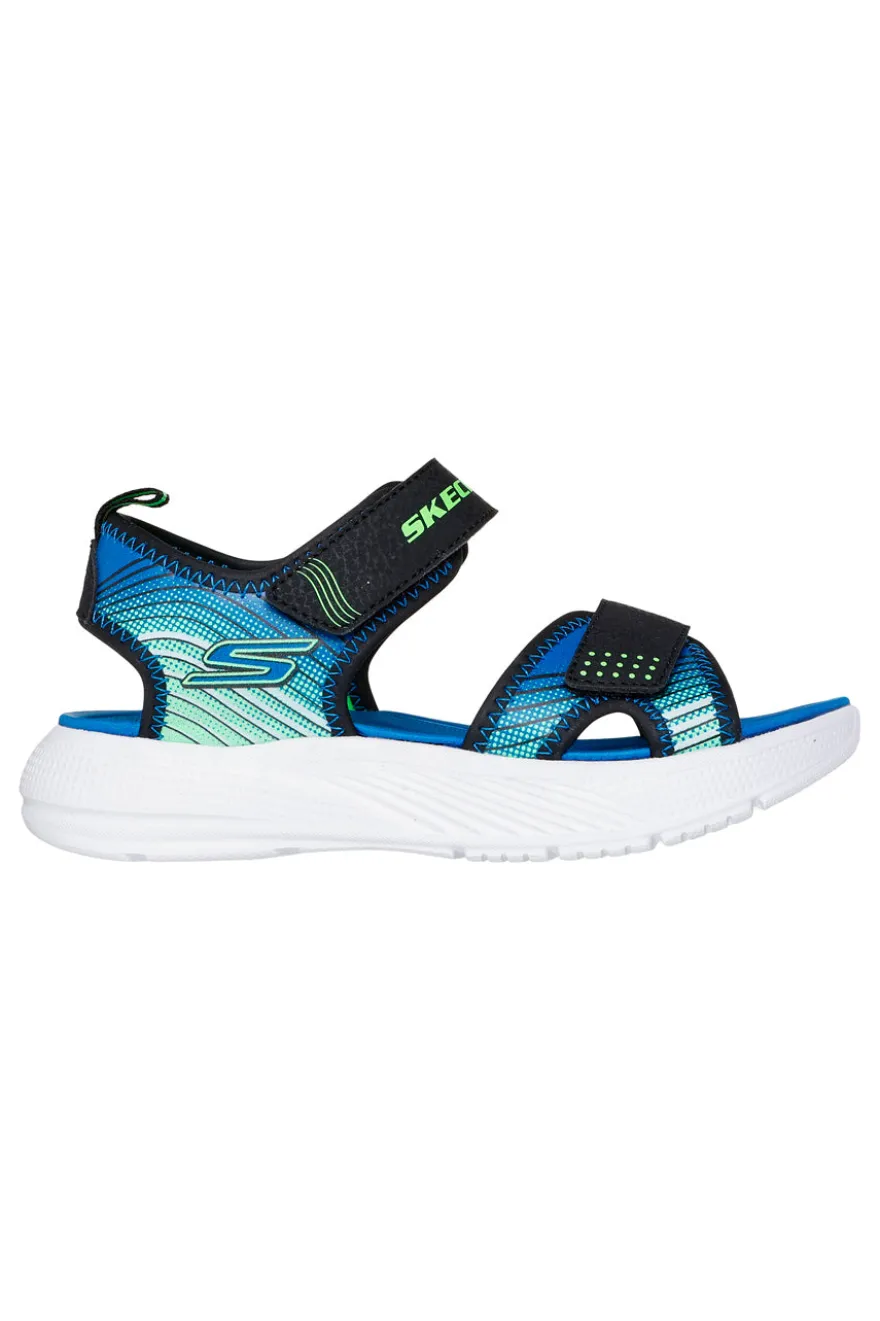 Sandali neri sportivi leggeri Skechers Microspec-Splash