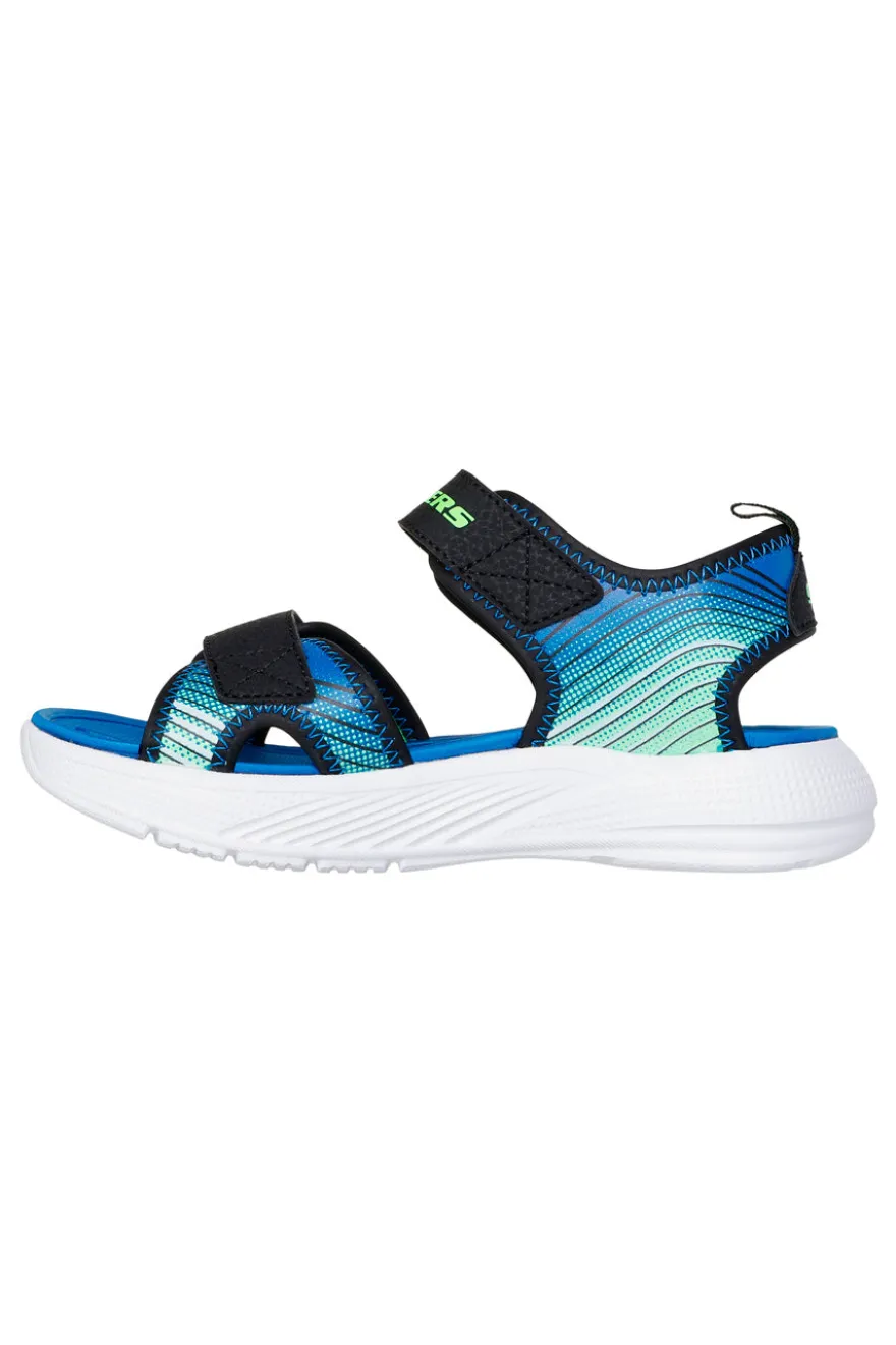 Sandali neri sportivi leggeri Skechers Microspec-Splash