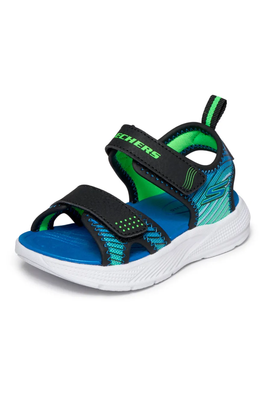 Sandali neri sportivi leggeri Skechers Microspec-Splash