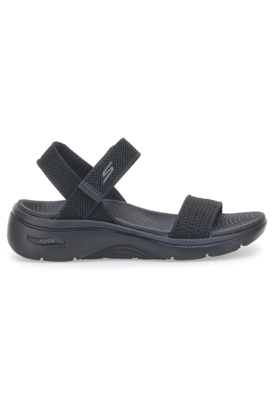 Sandali Neri Vegan Skechers GO WALK ARCH FIT 2.0 SANDAL ANNIE