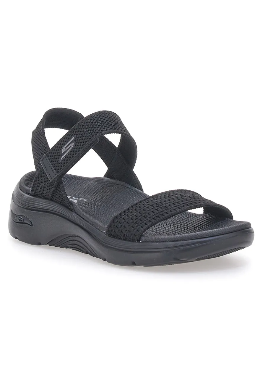 Sandali Neri Vegan Skechers GO WALK ARCH FIT 2.0 SANDAL ANNIE