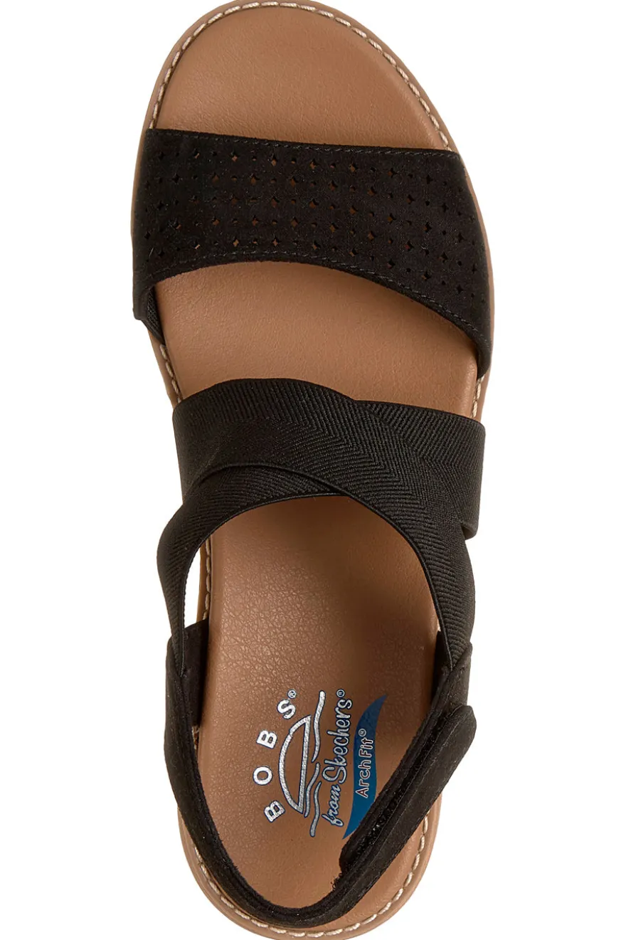 Sandali nero con fascia incrociata e Arch Fit Skechers Arch Fit Oasis B Perf
