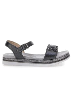 Sandali Nero Con Pietre Inblu 38 SA