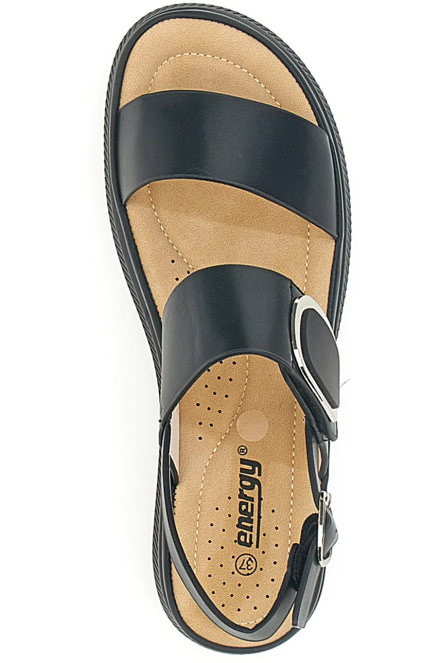 Sandali Nero Con Platform Energy 463