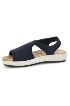 Sandali nero con suola antiscivolo e soletta comfort very soft Bio up 01