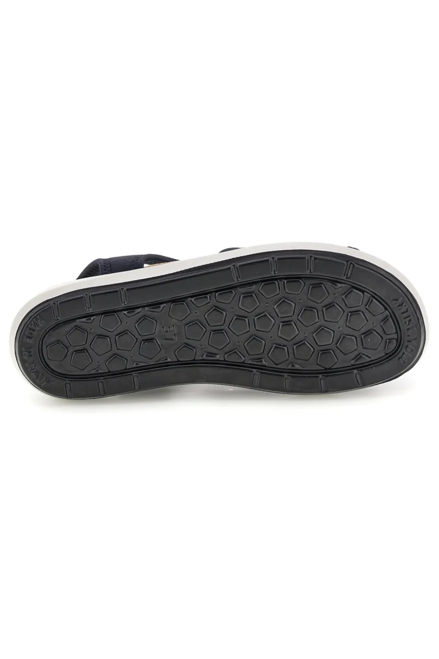 Sandali nero con suola antiscivolo e soletta comfort very soft Bio up 01