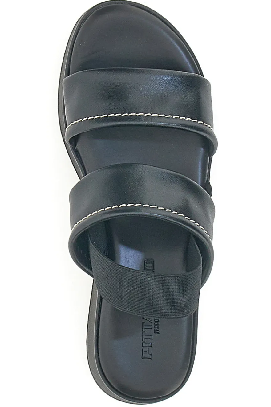 Sandali Nero con zeppa platform Pittarello 44874