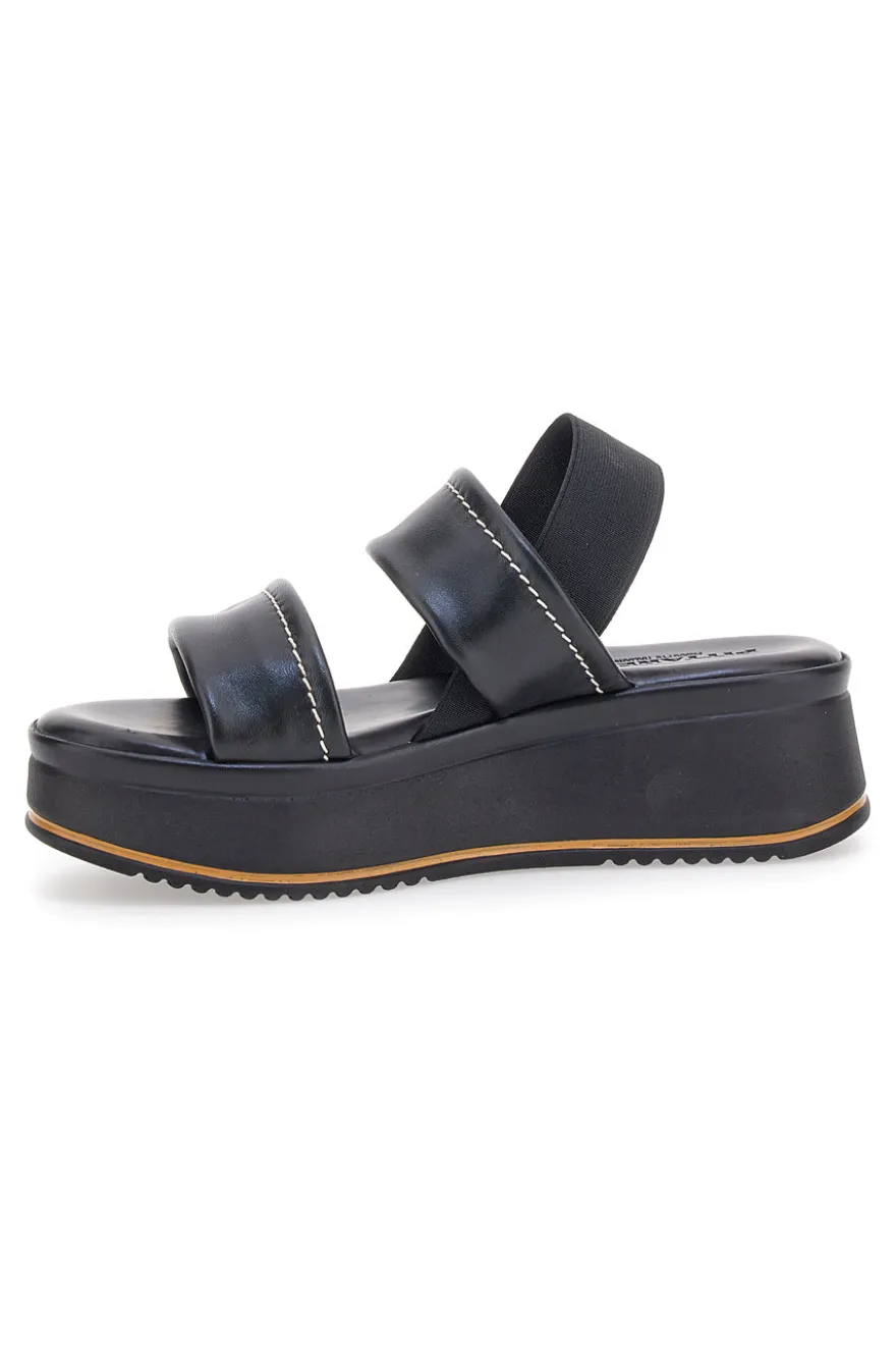 Sandali Nero con zeppa platform Pittarello 44874