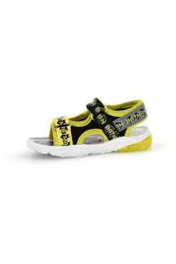 Sandali nero giallo con strappi e luci Batman W1020214T