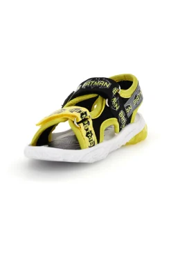 Sandali nero giallo con strappi e luci Batman W1020214T