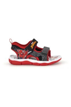 Sandali nero rosso con strappi e luci Spiderman R1310651S