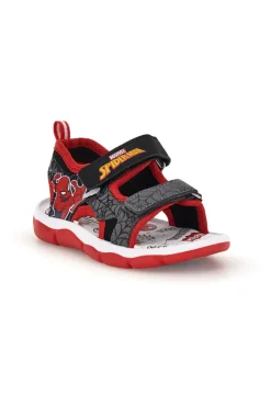Sandali nero rosso con strappi e luci Spiderman R1310651S