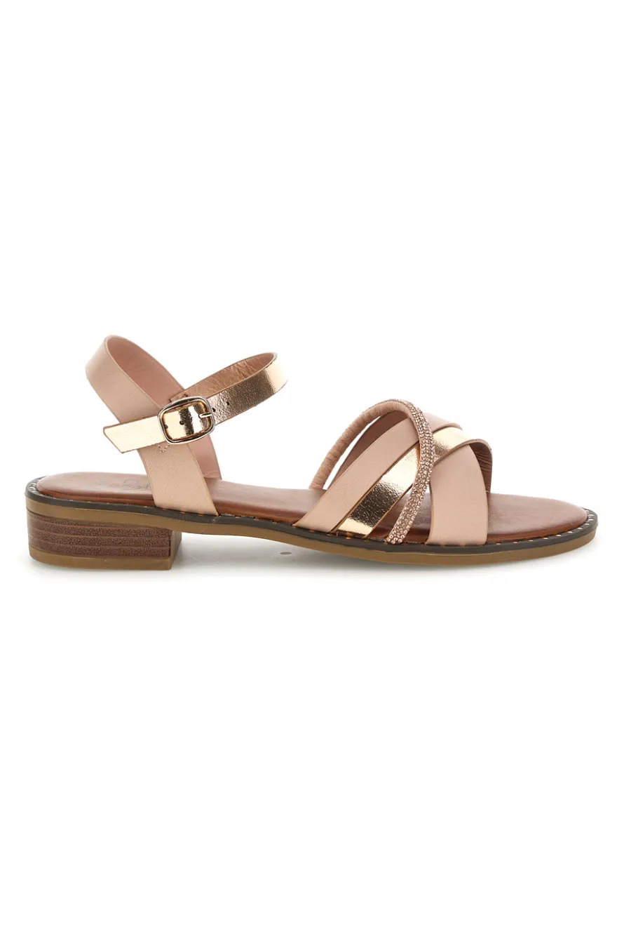 Sandali nude con fascette decorative Mon dieu PREA120