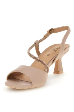 Sandali nude con strass Mon dieu 2332Q12