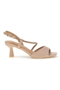 Sandali nude con strass Mon dieu 2332Q12