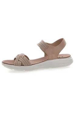 Sandali Nude con Velcro e Fascia Elastica Intrecciata FIRST ACTIVE 3