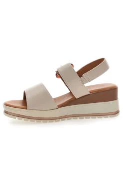Sandali Nude con Zeppa Bianca a Contrasto PITTARELLO SUN BR1962