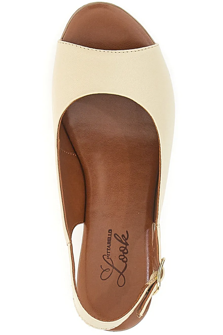 Sandali Open-Toe Panna Pittarello Look 243065
