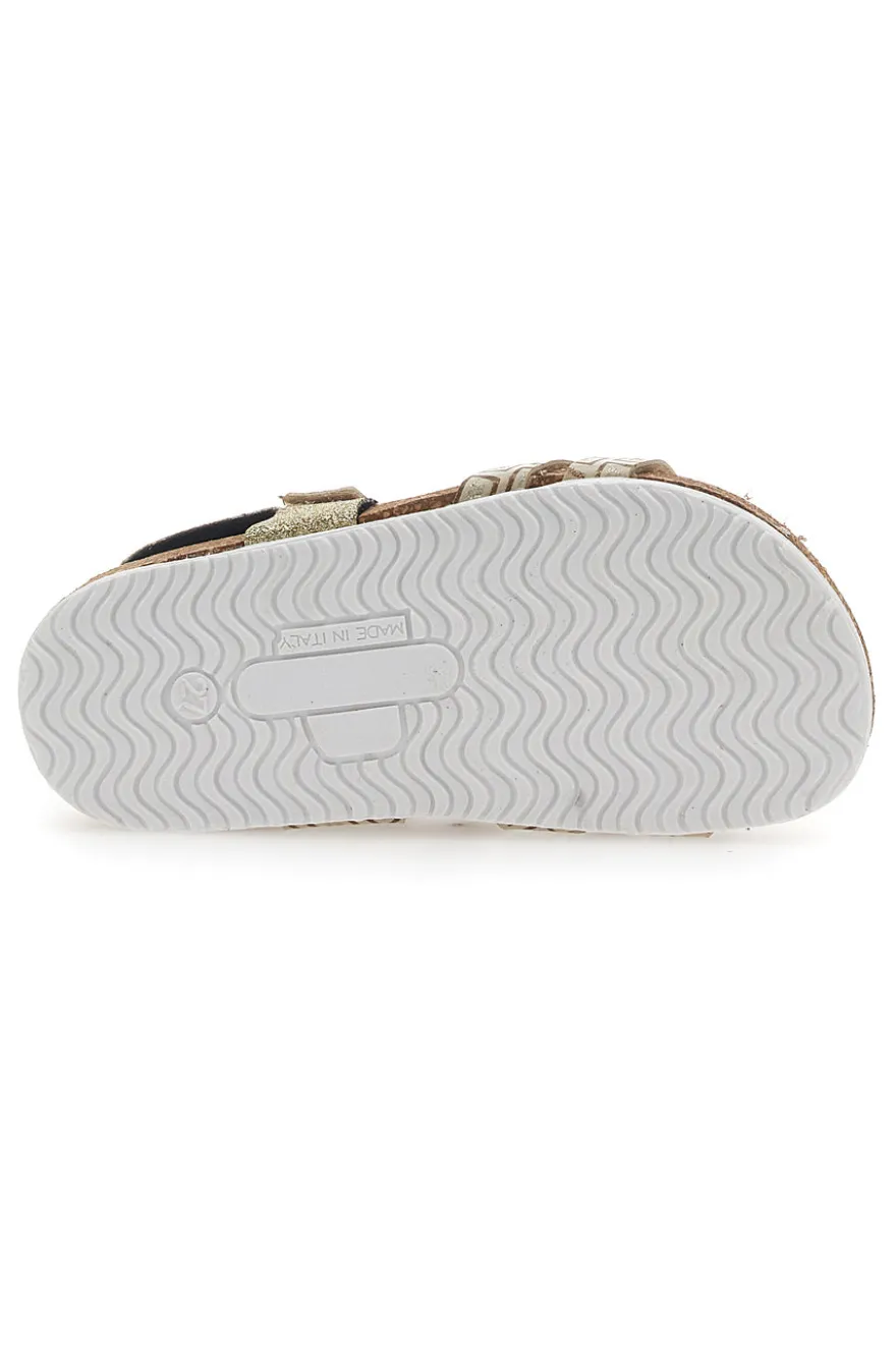 Sandali Oro Chiusura con Velcro Pittarello Bio 257712