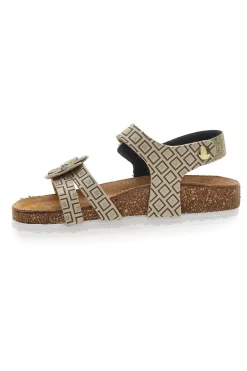 Sandali Oro Chiusura con Velcro Pittarello Bio 257712