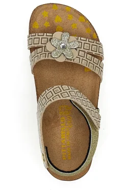 Sandali Oro Chiusura con Velcro Pittarello Bio 257712