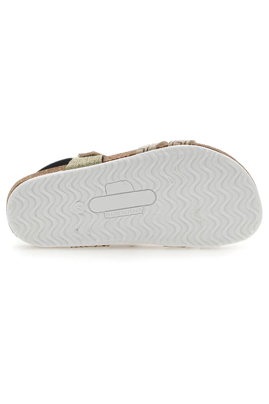 Sandali Oro Chiusura con Velcro Pittarello Bio 257712