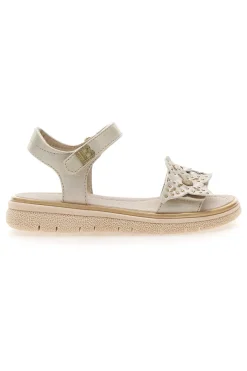 Sandali Oro con Fiore Decorativo e Velcro LAURA BIAGIOTTI 96129493